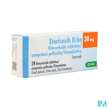 Etoricoxib Krka 30mg Filmomh Tabl 28 X 30mg