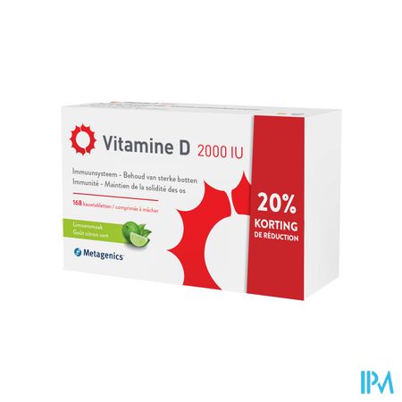 Vitamine D 2000iu Metagenics Comp 168 Promo -20%