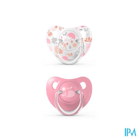 Suavinex Memories Soother Sil Flat +18m Pink Duo 2