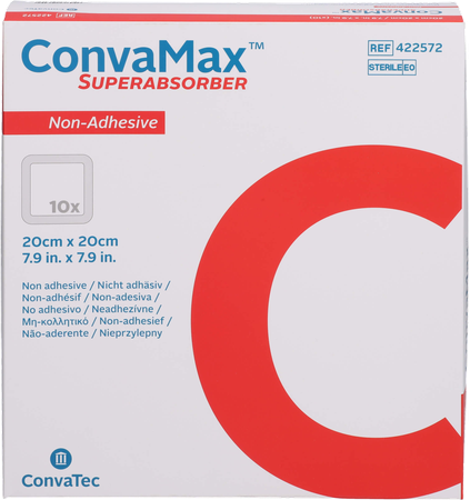 Convamax Superabsorber N/klevend 20cmx20cm 10 2