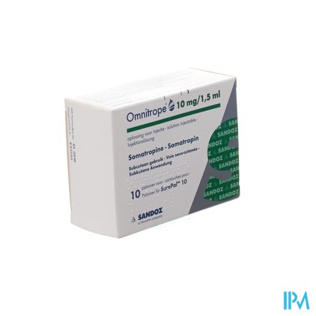 Omnitrope Sandoz 10mg/1,5ml Opl Inj Patroon Glas10 1