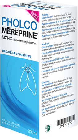 Pholco Mereprine Mono 1mg/ml Siroop 200ml 2