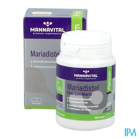Mannavital Mariadistel Platinum V-caps 60 8