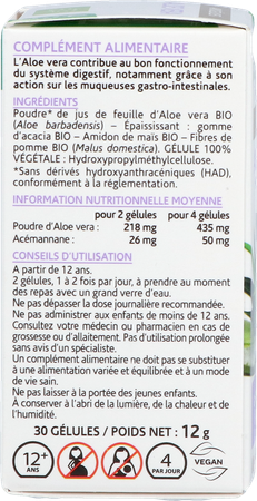 Arkogelules Aloe Vera Bio Caps 30 11