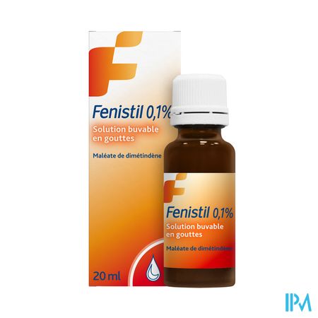 Fenistil 0,1% Sol Buvable 1mg/ml Gutt 20ml