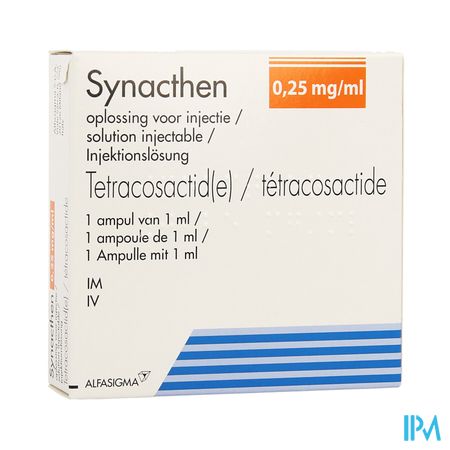 Synacthen Amp 1 X 0,25mg/1ml