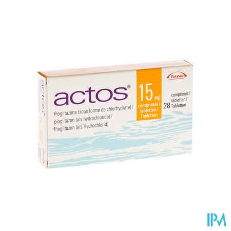 Actos 15mg Comp 28 X 15mg