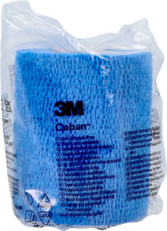 Coban 3m Bande Cont. Elast Bleu 7,5cmx4,5m 1 1
