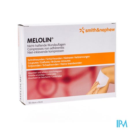 Melolin Kp Ster 10x10cm 10 66030261