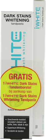 Iwhite Dark Stains Whitening Tandpasta Tube 75ml 10