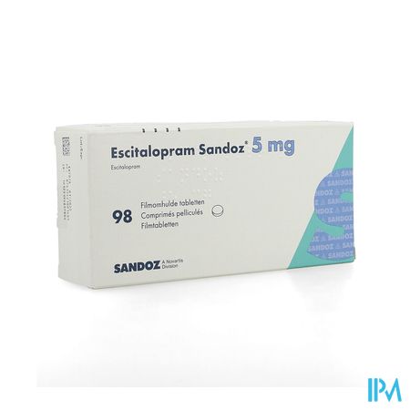 Escitalopram Sandoz 5mg Filmomh Tabl 98