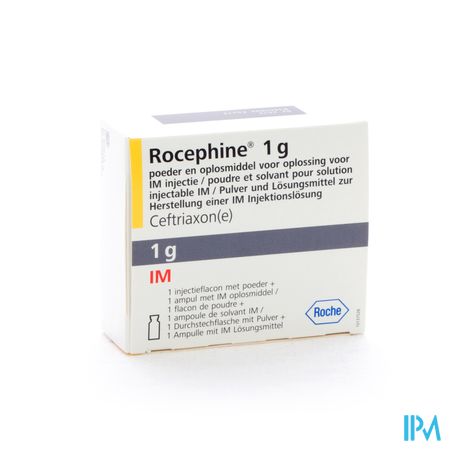 Rocephine Amp Im 1 X 1g + Solv