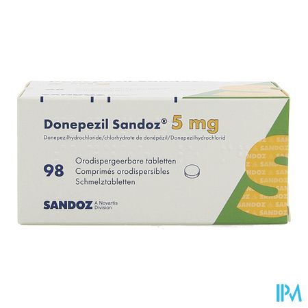Donepezil Sandoz 5,0mg Comp Orodisp 98 X 5,0mg 2