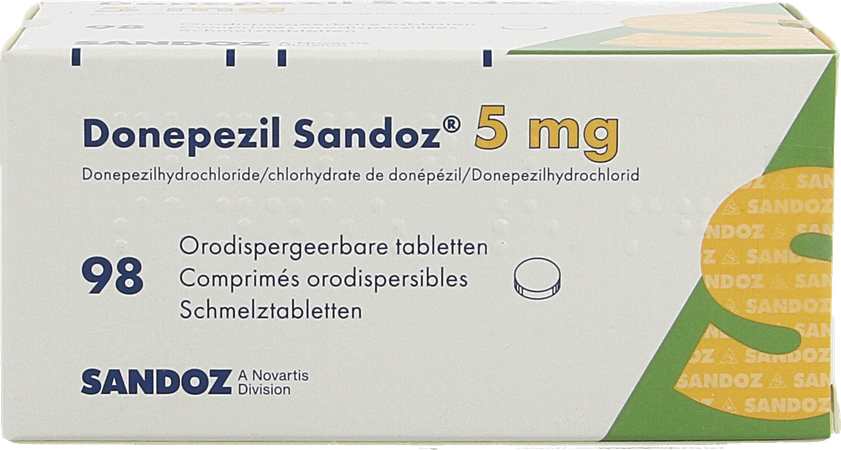 Donepezil Sandoz 5,0mg Orodisp Tabl 98 X 5,0mg 2
