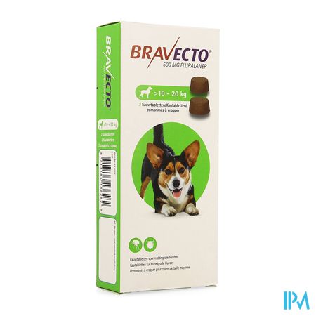 Bravecto Comp A Macher Chien 2x 500,0mg