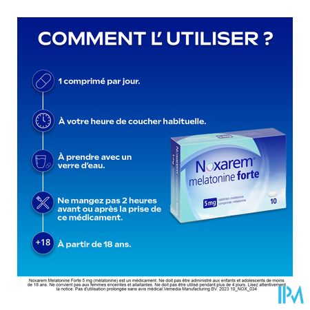Noxarem Melatonine Forte 5mg Comp 10 4
