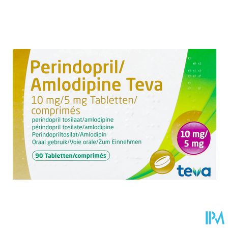 Perindopril Amlodipine Teva 10mg/ 5mg Comp 90 2
