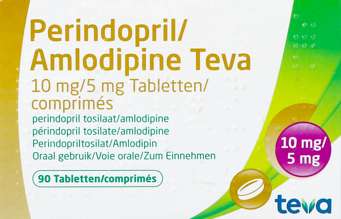 Perindopril Amlodipine Teva 10mg/ 5mg Comp 90 2