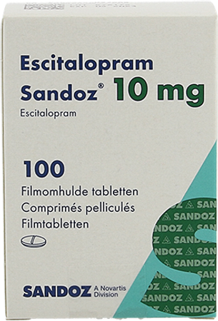 Escitalopram Sandoz 10mg Filmomh Tabl 100 X 10mg 2