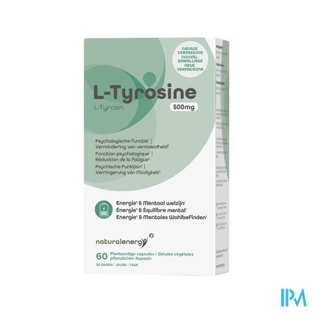 Natural Energy l-tyrosine 500mg Caps 60