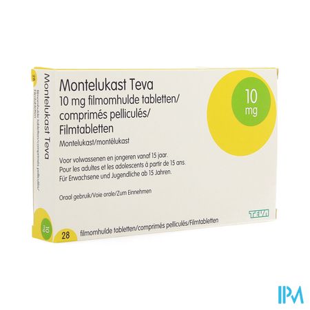 Montelukast Teva 10mg Filmomh Tabl 28 X 10mg