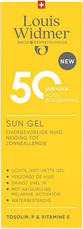 Widmer Sun Gel 50 Zonder Parfum* 100ml 1