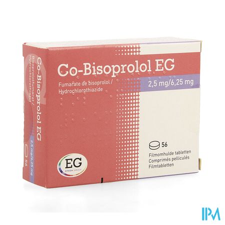 Co Bisoprolol EG 2,5Mg/ 6,25Mg Comp 56