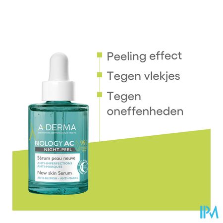 Aderma Biology Ac Night Peel Serum A/onzuiv. 30ml 9