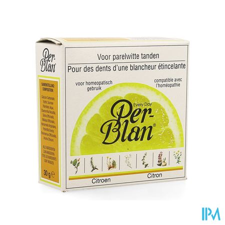 Perblan Tandpoeder Citroen 30g