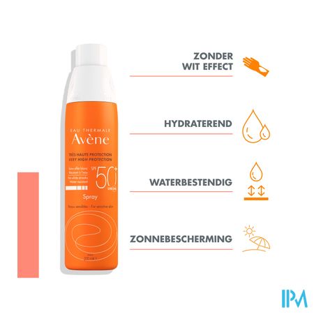 Avene Zon Spf50+ Spray 200ml 7
