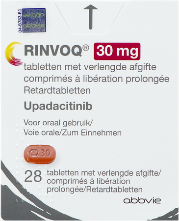Rinvoq 30mg Verlengde Afgifte Tabl 28 1