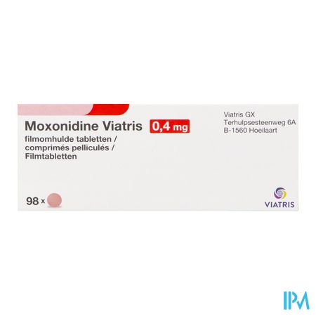 Moxonidine Viatris 0,4mg Filmomh Tabl 98 2