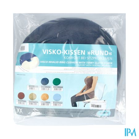 Visco Ringkussen Incl Hoes 45cm Donkerblauw