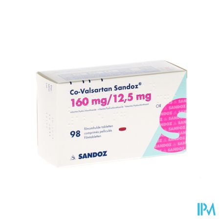 Co Valsartan Sandoz 160mg/12,5mg Filmomh Tabl 98 2