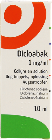 Dicloabak 1mg/ml Collyre En Sol 10ml 0,1% 1