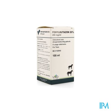 Fenylbutazon 20% Sol Inj 100ml Vmd