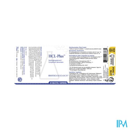 Hcl Plus Biotics Comp 90 4