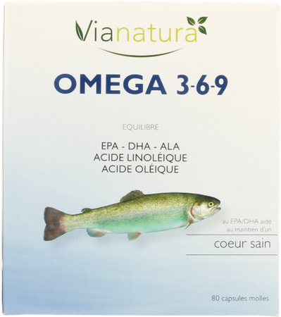 Via Natura Omega 3-6-9 Large Softcaps 80 3