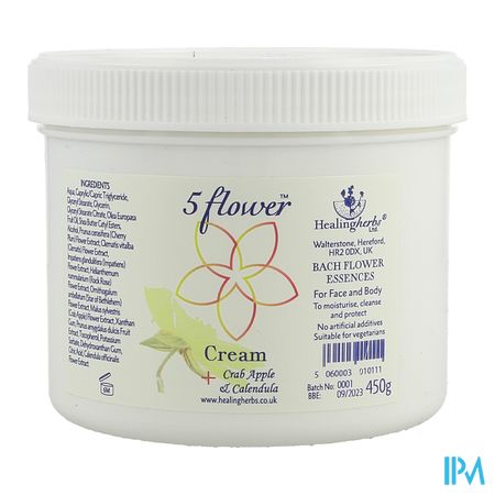 Healing Herbs 5 Flow.remedy Creme Pot 450g