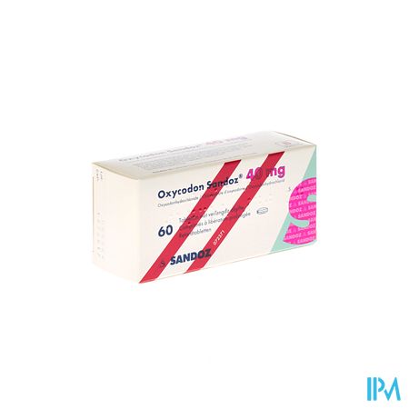 Oxycodon 40mg Sandoz Verlengde Afgifte 60