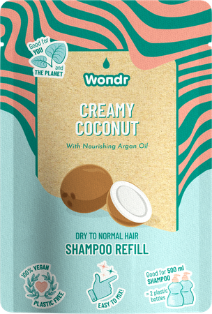 Wondr Shampoo Creamy Coconut Refill 40g 1