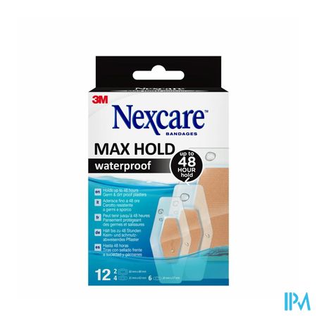 Nexcare 3m Maxhold Wtp Assortiment 3 Tailles 12