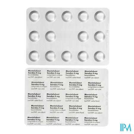 Montelukast Sandoz Kauwtabletten 28 X 4mg 3