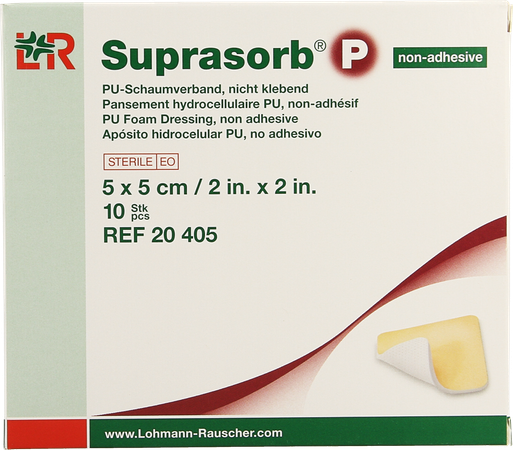 Suprasorb P Schuimverb Pu N/adh Wcl 5,0x 5,0cm 10 1