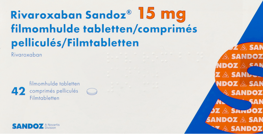 Rivaroxaban Sandoz 15mg Filmomh Tabl 42 2
