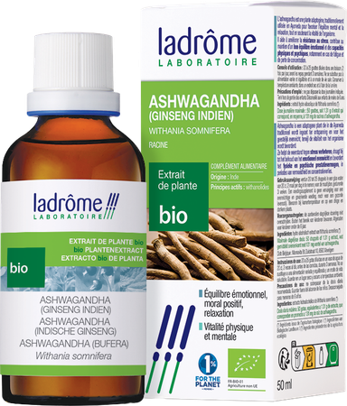 Ladrome Ashwagandha Extrait Plantes Bio 50ml 3