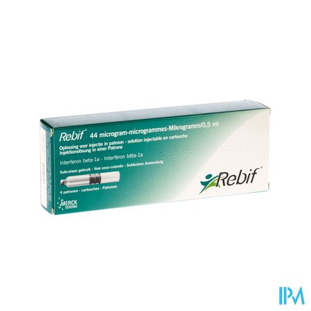 Rebif Patronen 4 X 3 Dos 44 Ug/0,5ml 1
