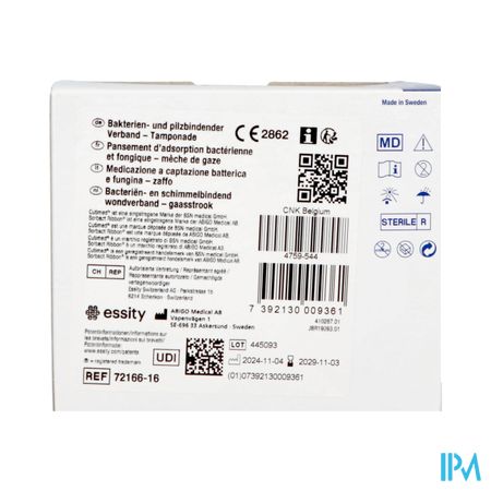 Cutimed Sorbact Ribbon Gaasstrook 2cmx50cm 20 1