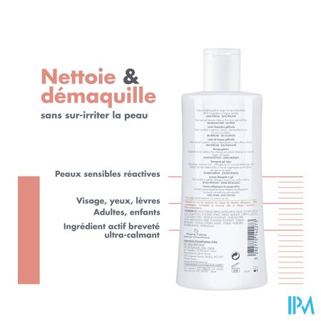 Avene Tolerance Lotion Nettoyante Gelif. 400ml 8