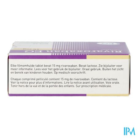 Rivaroxaban EG 15Mg Comp Pell 42 3